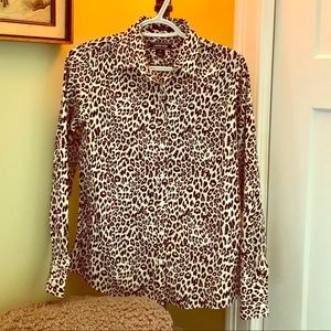 Leopard Button Down Shirt